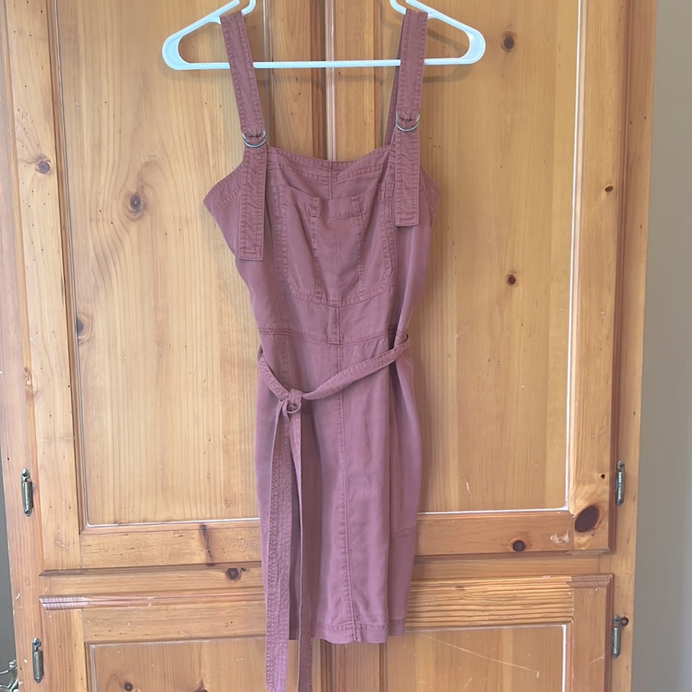 Abercrombie and Fitch Overall Jumper Dress - size small, Dark Blush